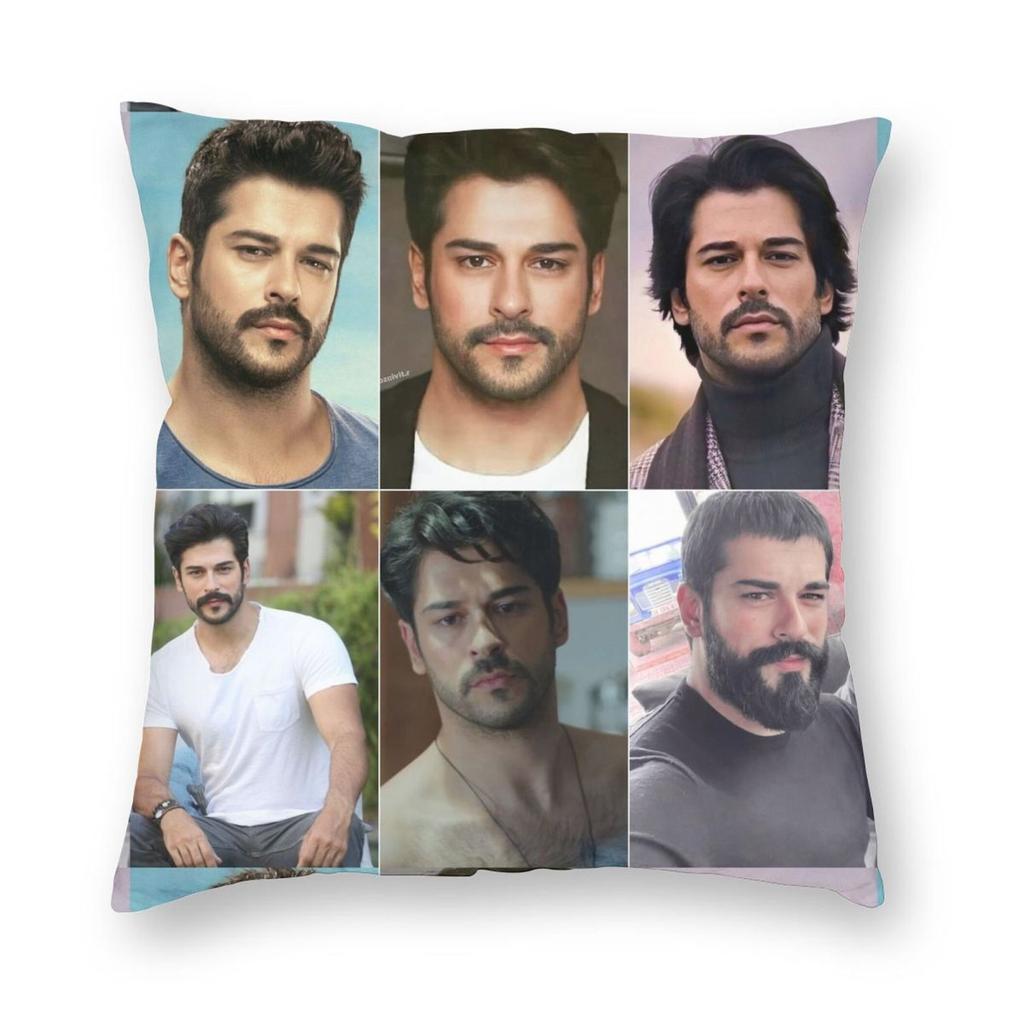 Burak Ozcivit Burakzivit Square Pillowcase Polyester Linen Velvet Pattern Zip Decor Throw Pillow Case Car Cushion Cover