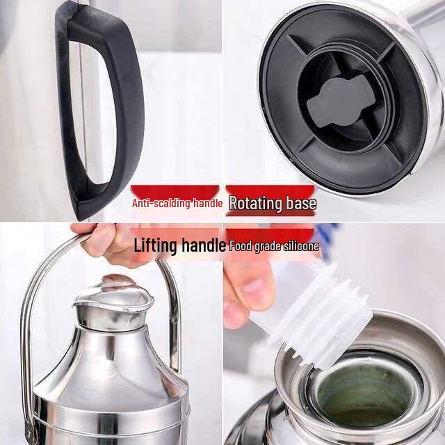 Large Stainless Steel Thermos: Insulated Hot Water Bottle & Warmer