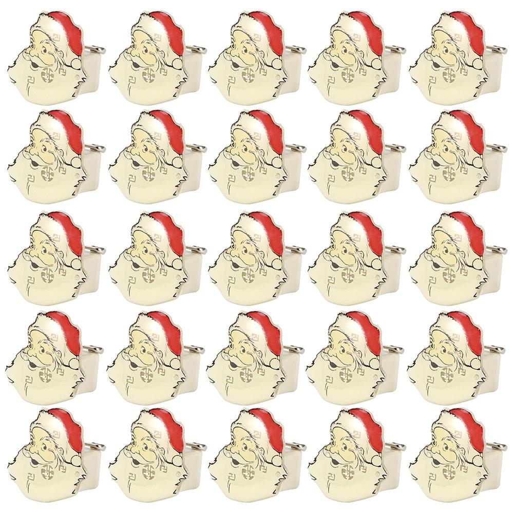 25pcs Brooch Pin Badge Christmas Theme LED Luminous Party DIY DecorationSanta Claus