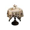 Mantel Redondo Medieval Retro Francés Lujo Ligero Sentido de Alta Gama Cubierta Redonda para Mesa de Café Sentido de Atmósfera