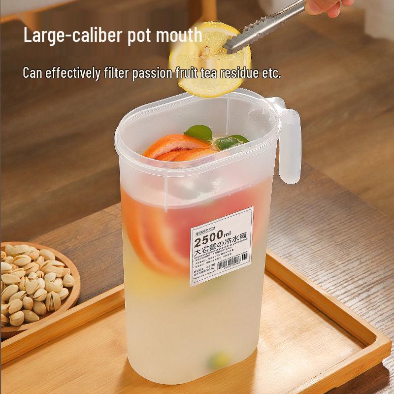 High-Temperature Resistant Cold Water Pitcher - Durable, Drop-Proof, Odor-Free, for Tea, Boiled Water, Juice, Ice, and Refrigerator Use.