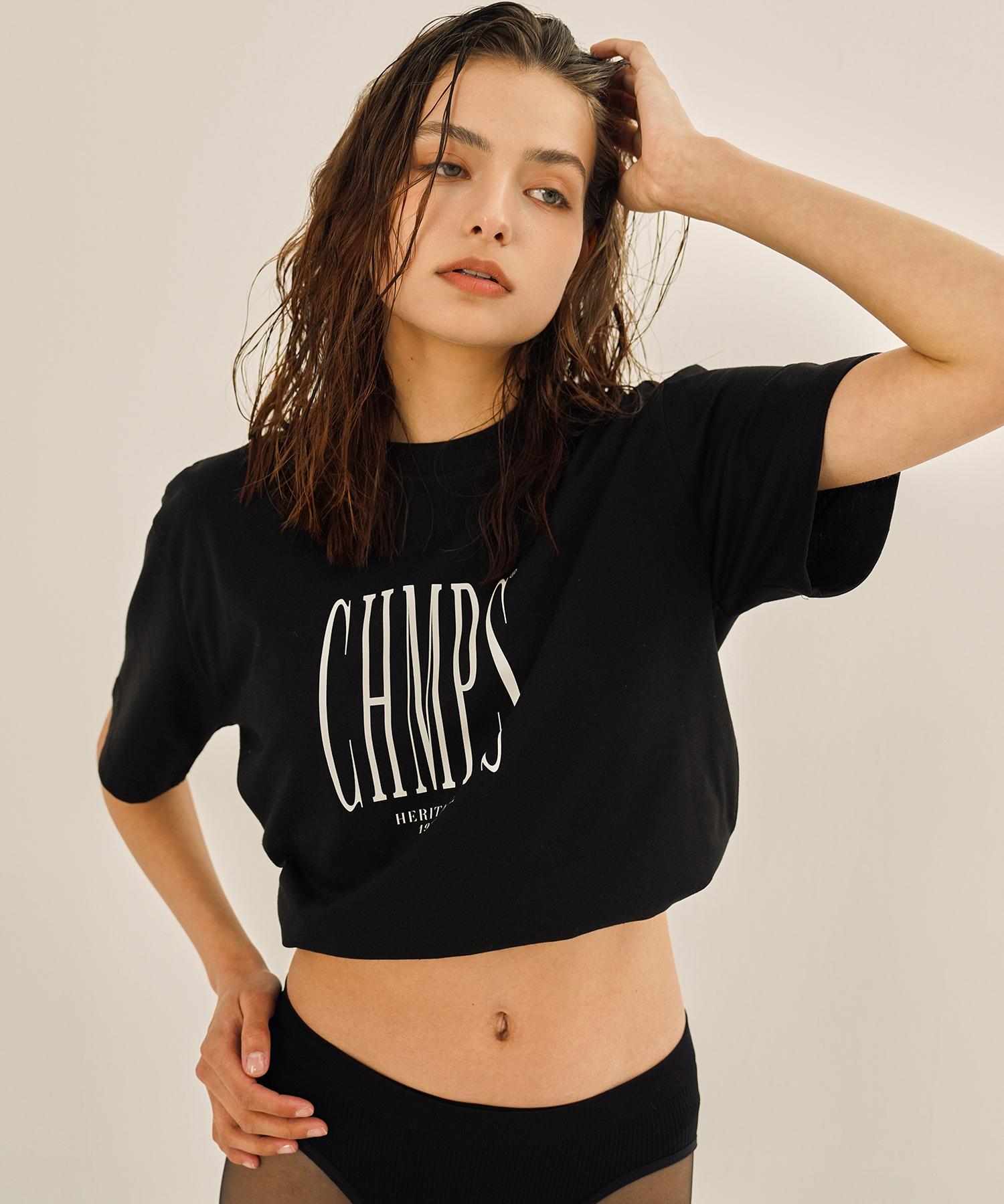 Bonchams Chmps Heritage Logo Short Sleeve T-Shirt B24St05Bk Black/S