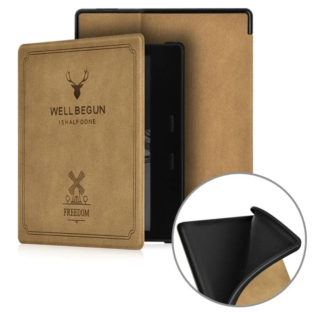 Amazon Kindle Oasis 2/3 Akıllı Kılıf PU Deri 7 İnç E-Kitap Okuyucu Folio Kılıf Otomatik Uyku Koruyucu Kabuk 9/10. Nesil Funda