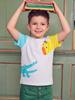 Boys' Short-Sleeve Dinosaur Print T-Shirt - European American Style