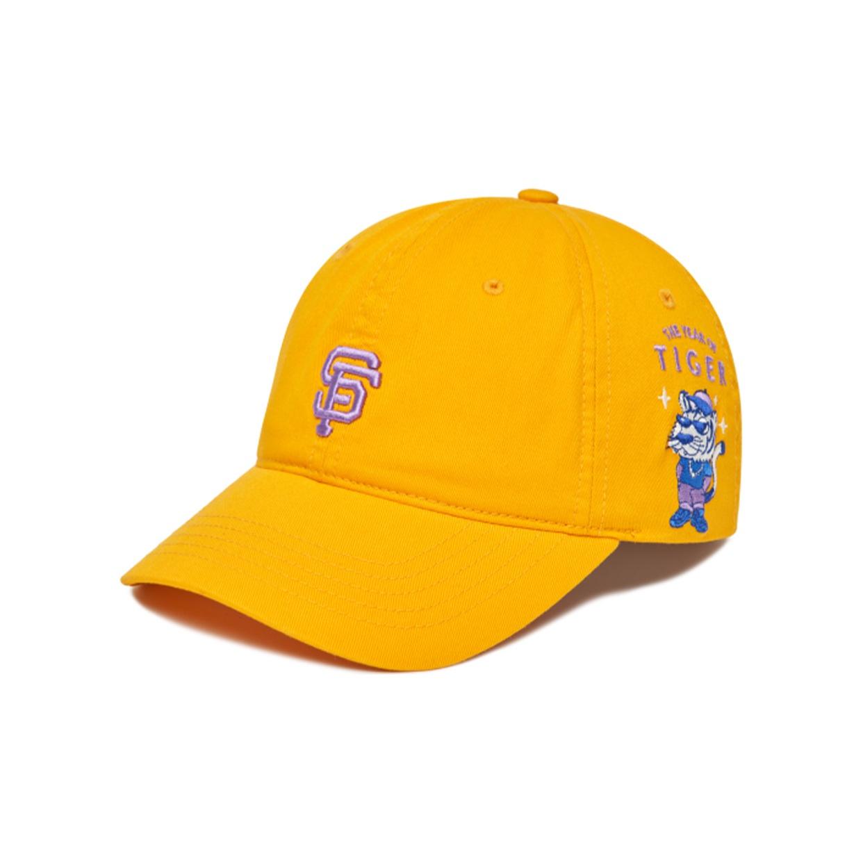 Хлопковые Бейсболки MLB Унисекс Желтые Модные 3ACP0092N-14ORL F жёлтый