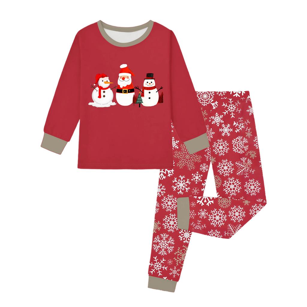 Dětský módní oblek Sukně Kulatý výstřih Top s dlouhým rukávem Kalhoty