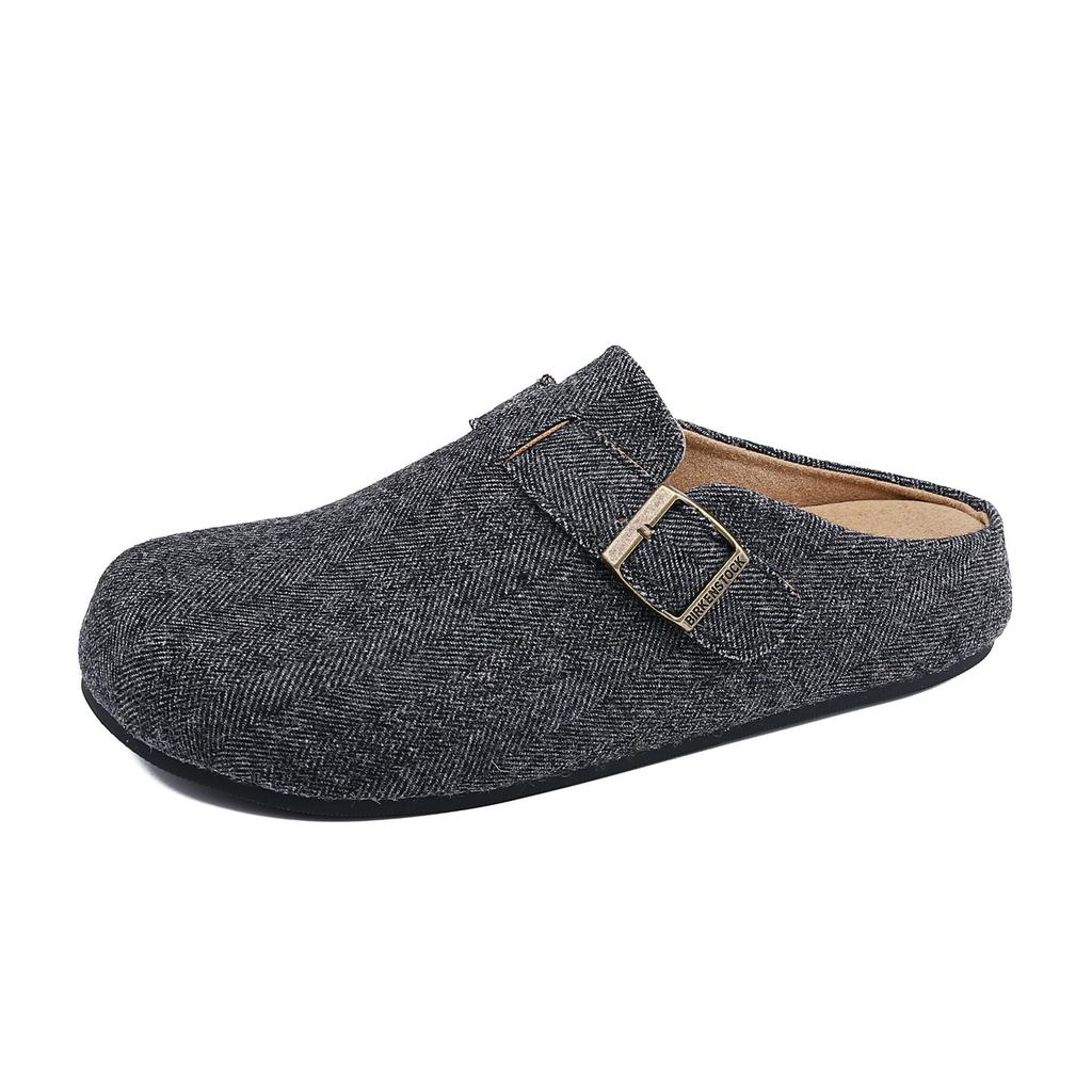 Summer new Baotou Boken Muller shoes women's 2025 new small thick sole inner height increase casual shoes versatile