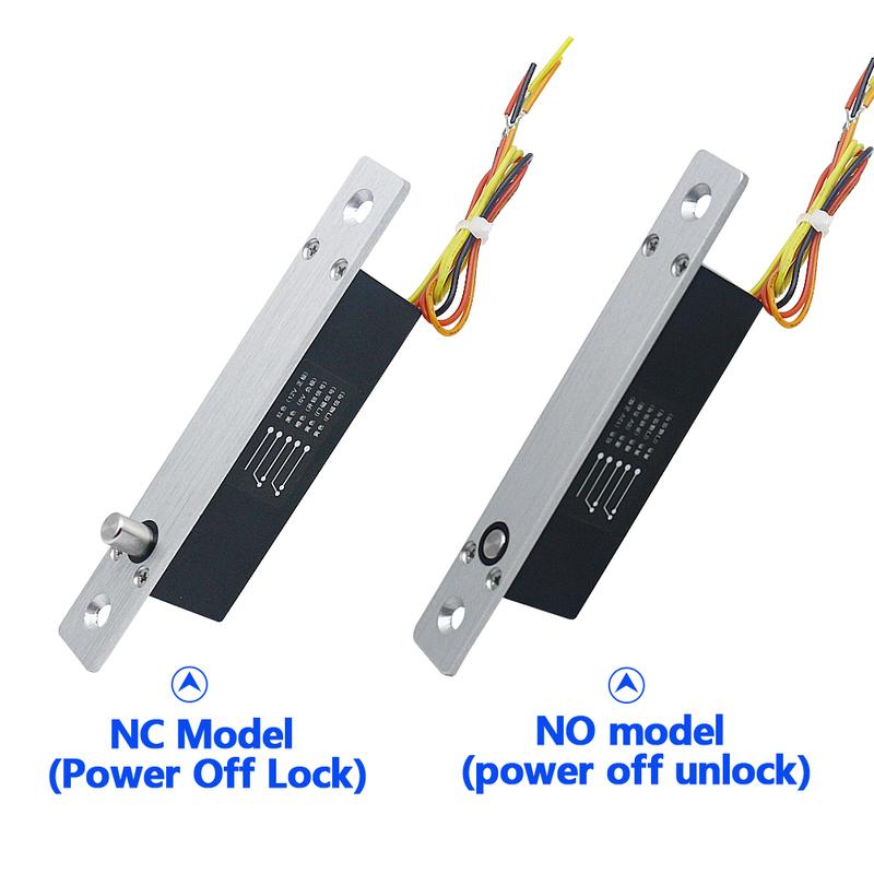DC12 Small Access Control Electric Mortise Lock Embedded Electronic Bolt Lock Door Lock Mini Electric Lock with Feedback