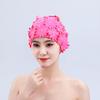 2026 PU Waterproof Swimming Cap Female Double Thickened Handmade Three-dimensional Single-layer Three-layer Flowers Fashion Female Swimming Cap