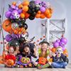 Orange Halloween Balloons Garland Black Eyeball Purple Balloon Arch Kit Long Globos Halloween Birthday Party Wedding Decoration