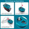 Battery Adapter Digital Display 18V Lithium Battery To USB Type C Output for BL1830 BL1850 BL1840