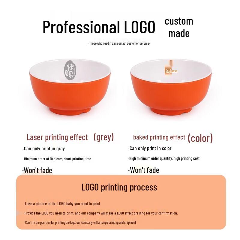 A8 Melamine Two-Tone Commercial Serving Bowls