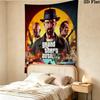 Grand Theft Auto Wall Tapestry Aesthetic Wall Hanging Printed Fabric Blanket Decorative Tapestries For Bedroom Living Room Home Decor
