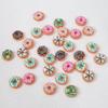 30Pcs 3D Resin Doughnut Flatback Cabochon Figurine Artificial Food Scrapbooking DIY Jewelry Craft Decoration Accessories