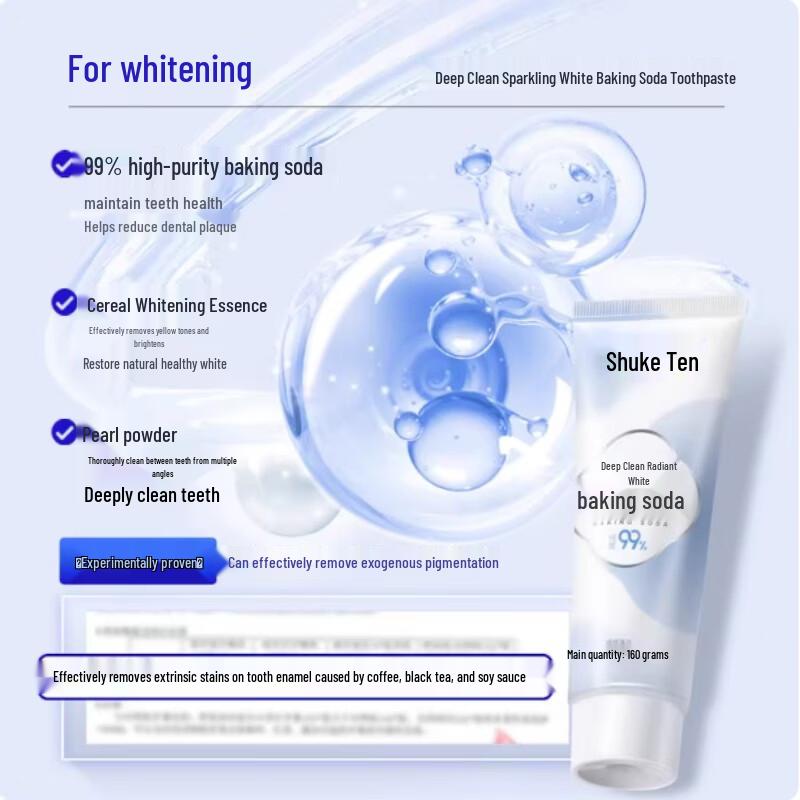 Shuke Deep Clean Whitening Baking Soda Toothpaste
