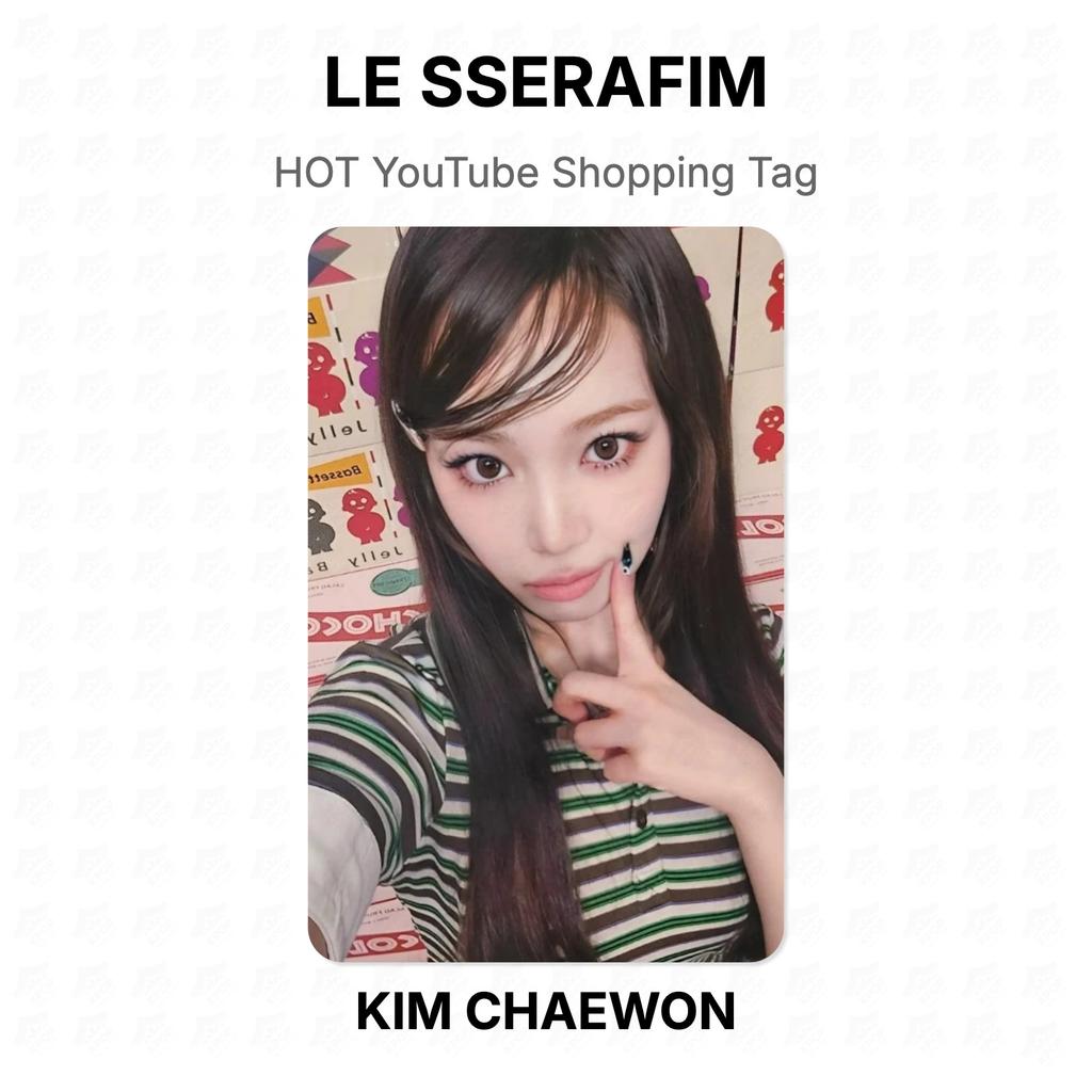 LE SSERAFIM HOT YouTube Shopping Tag Official Photocard