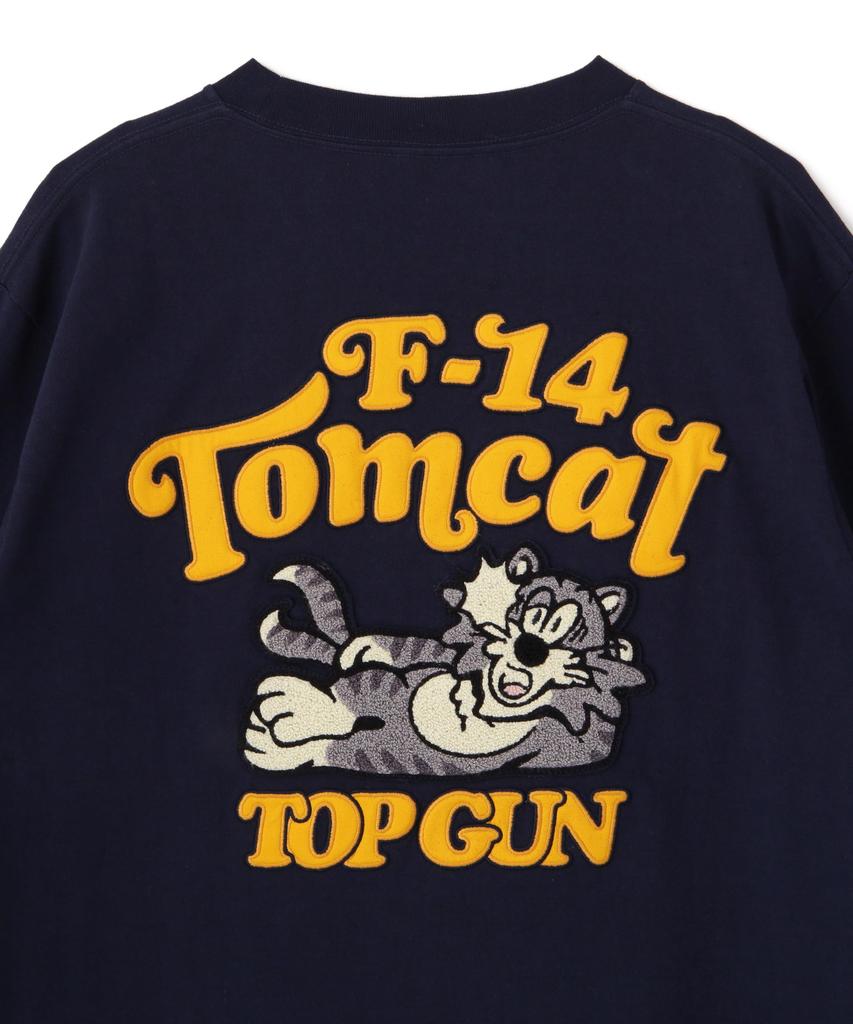 AVIREX SAGARA TOM CAT L/S T-SHIRT Men's L 120 Navy