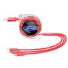 3 In 1 Micro USB Type C Charging Cable Multi Charger For Ford S MAX Ranger Focus Fiesta Mondeo Kuga Mustang Escort KA Ecosport KL1