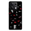 Phone Case - MANIACASE - Xiaomi Redmi Note 13 5G - Silicone TPU - NIKE JORDAN Pattern - Black/White/Red