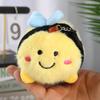 Cute Plush Bee Cartoon Doll Keychain Pendant For Backpack Ornament And Kids Gift