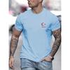 Men's Short Sleeved T-shirt, Round Neck Top, Letter Pattern Print, Comfortable, Casual, Summer, Loose Size