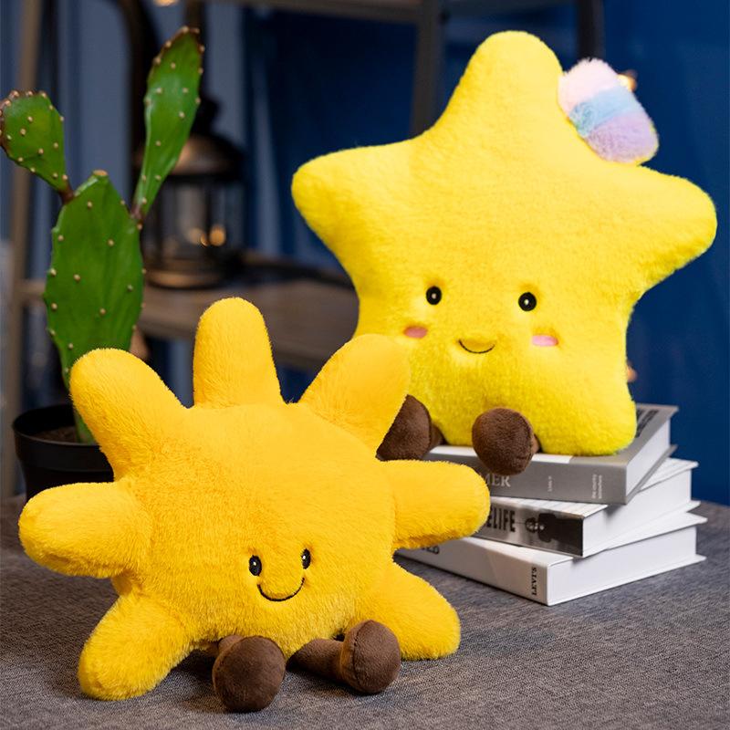 Creative Star Moon Star Pillow Plush Toy Sun Cloud Doll Home Pillow Cushion Muppet Doll