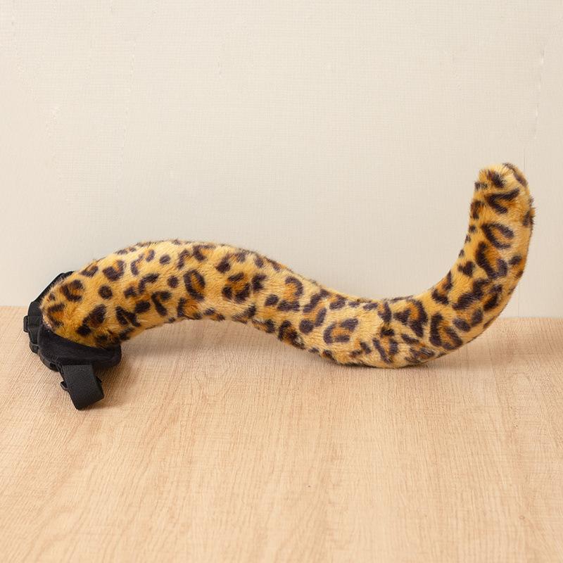 Creative Simulation Animal Tiger Leopard Tail Plush Toy Lion Tail Doll Children's Stage Performance Props