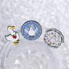 You're Ducking Awesome Enamel Pins Sorry I'm Late I Was Dilly Dallying Brooch Badge Cartoon Ducks Jewelry Gift for Friends