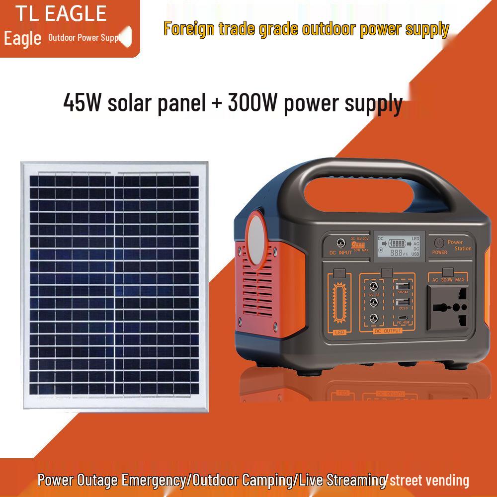 110V Solar Photovoltaic Lithium Iron Phosphate Outdoor Power Supply for Live Streaming