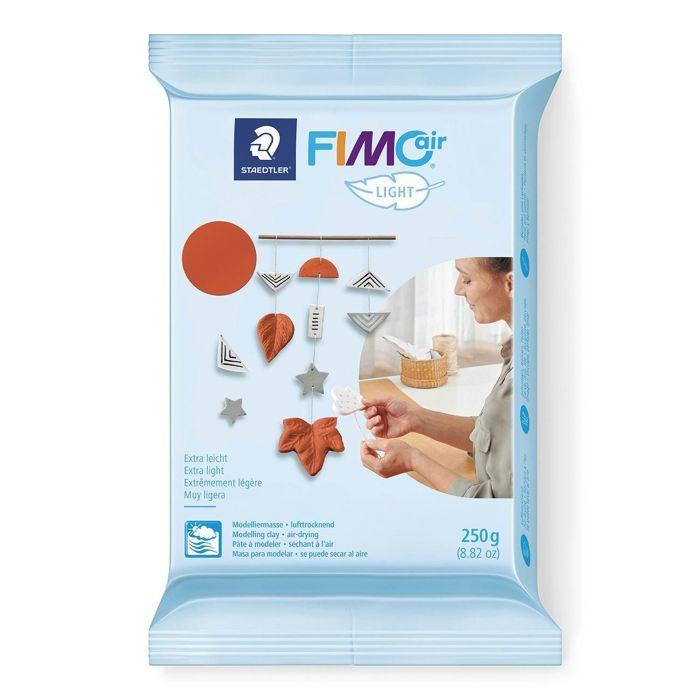 2 polymerové hmoty Fimo Air Light 250 g Bílá + Terakota