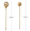 [Marosam] Gold Kanzashi Stick Hair Ornament Kanzashi for Kimono (Ball)