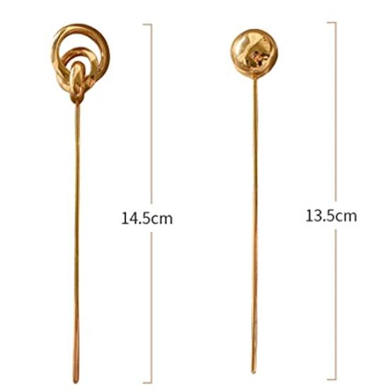 [Marosam] Gold Kanzashi Stick Hair Ornament Kanzashi for Kimono (Ball)