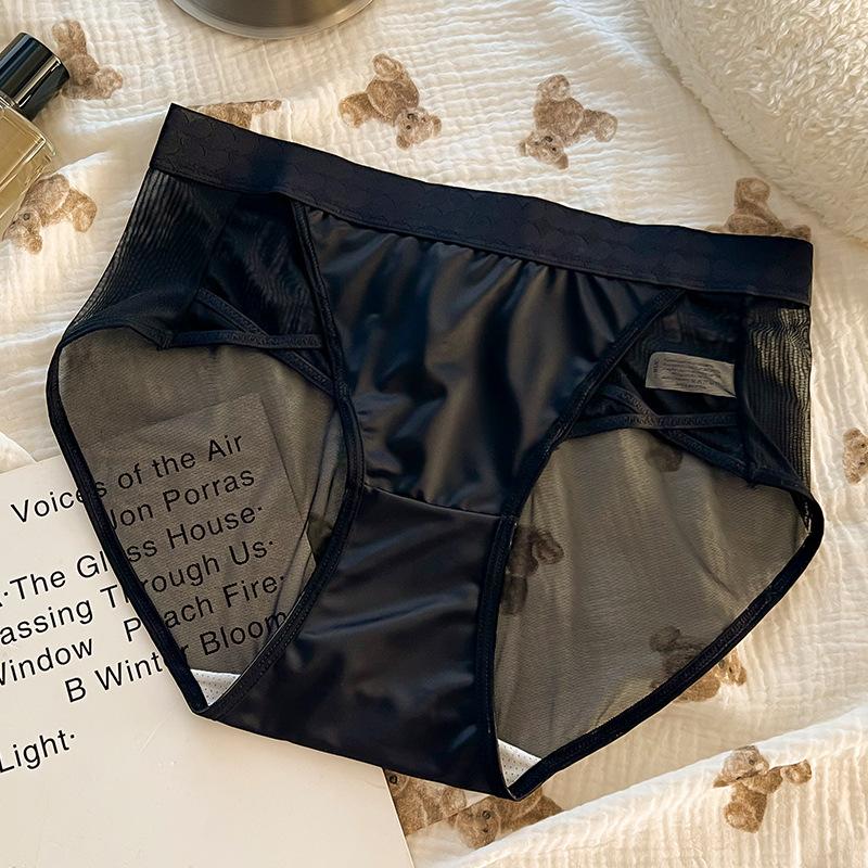 Γυναικεία Εσώρουχα Plus Size, Καλοκαιρινά, Λεπτά, Νέα, Καθαρά Σέξι, Σλιπ Σατέν, Ραμμένα με Σέξι Μέση