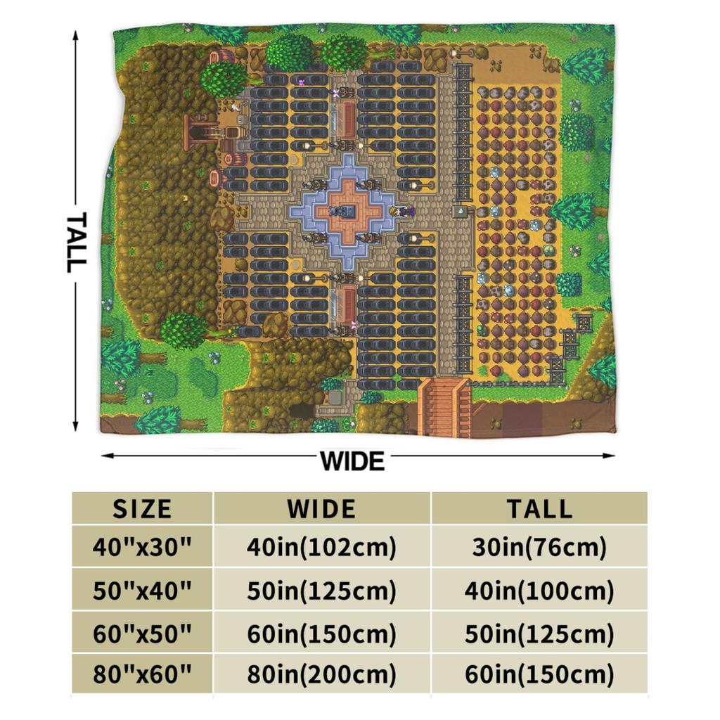 Quarry Stardew Valley Warme Weiche Decke Kinder Plüsch Bettwäsche Überwürfe Neuheit Sofa Bett Flanell Bettdecke Sofabett Abdeckung