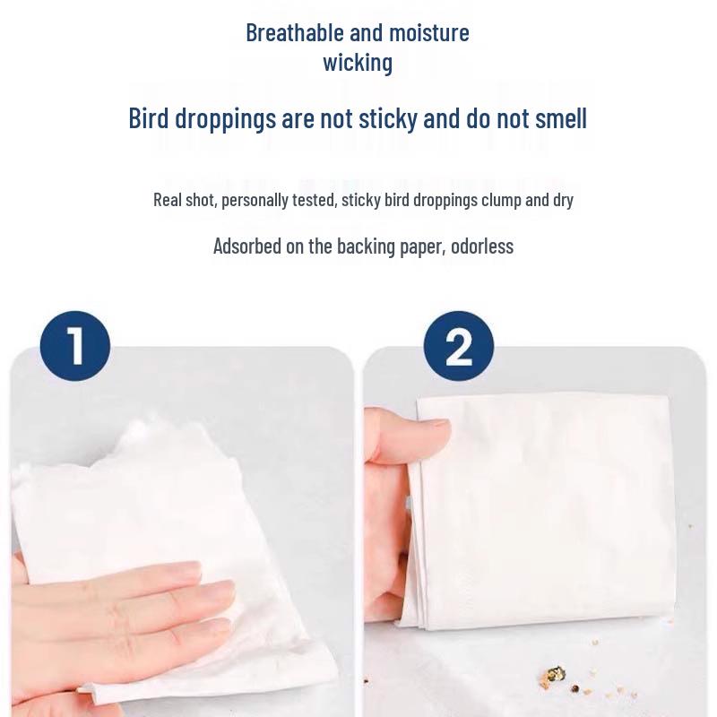 Round Absorbent Birdcage Liner Mat - Disposable and Thickened for Feces Collection and Food Spills