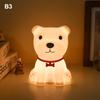 Cute Panda Sheep Rabbit Silicone Night Light USB Rechargeable Touch Dimmable Lamp for Kids Children Holiday Birthday Gift