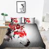 Home Textiles Bedding Suit with Pillowcase 3D Wolf Printed King Double Size Comforter Duvet Cover Bed Sets