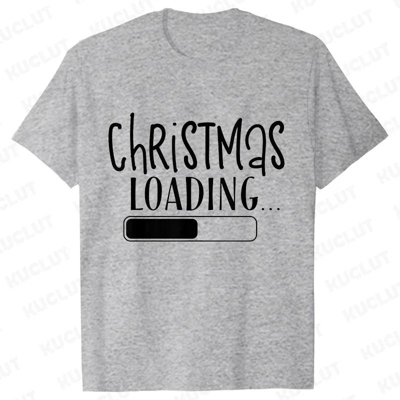 Kerst Laad Grafische T-shirt Dames Kleding Casual Korte Mouw T-shirts Gelukkig Nieuwjaar T-shirt Mode Vrolijk Kerstmis Y2k Tops