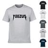 Classic Men Yeezus Letter Short Sleeve T-shirt With Premium Cotton Blend Fabric