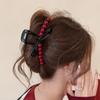 Herbst-Winter Neuankömmling Haaraccessoires Große Anker Rot Haarklammer High-End Weihnachtsrot Krallenclip Schmetterling Krallenclip