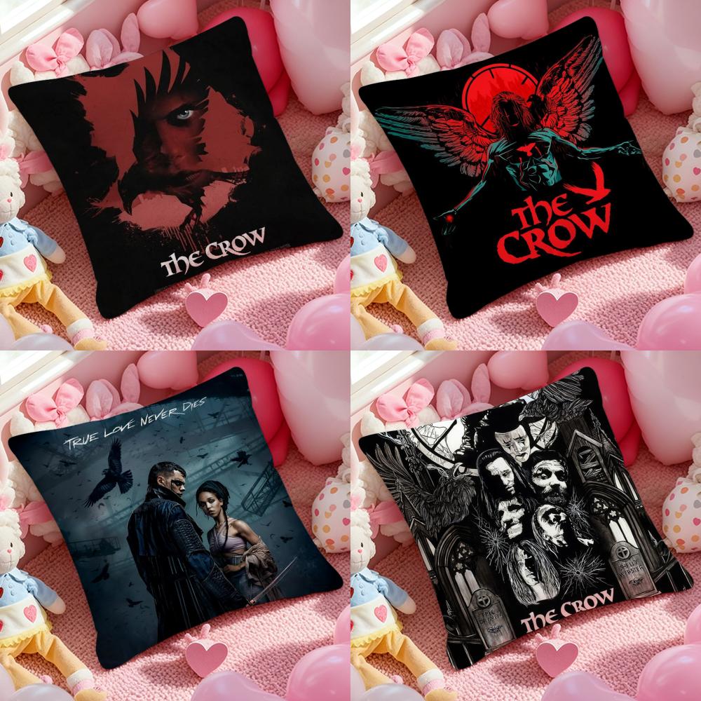 Movie T-The C-Crow Cushion Cover Pattern Printed Pillowcase for Living Room Sofa Cushion Cover & Bedroom Decor