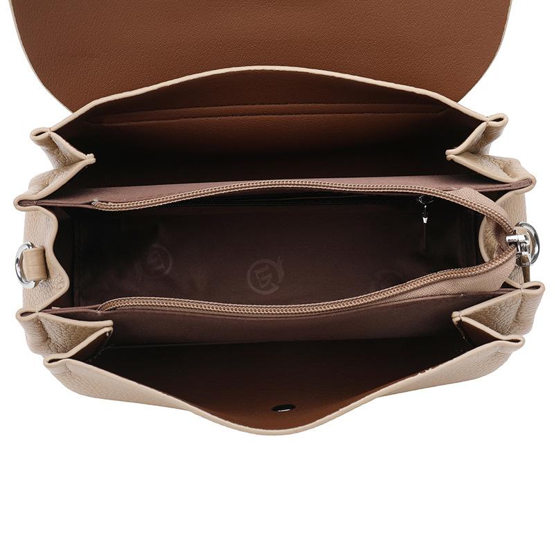Simple Women's Bag, Single-shoulder Bag, Fashionable PU Soft Leather Underarm Bag, Trendy Hand-held Crossbody Bag