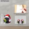2D Flat Cute & Trendy Acrylic Cat Earrings - Funny Christmas & Holiday Earrings for Women