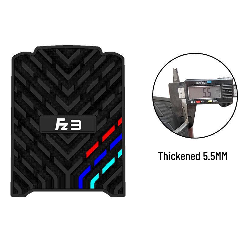 Suitable for No. 9 FZ3 110 Three-Bar Rubber Foot Mats - Waterproof Sun-Proof, Wear-Resistant Pedal Mats Accessories.
