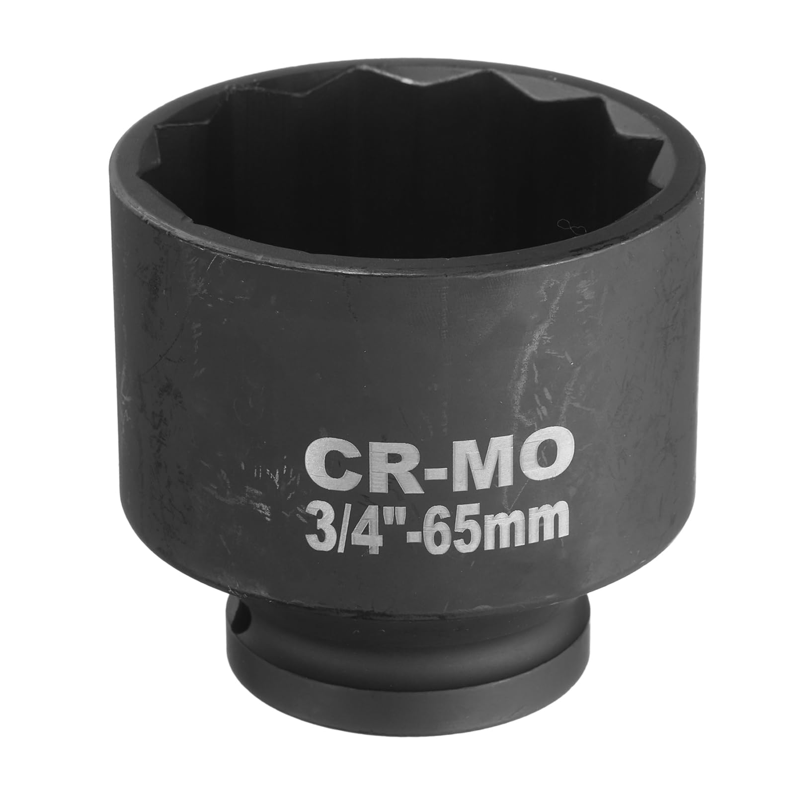 

uxcell Привідний ударний 65 мм Метричний Торцева головка для гайки шпинделя осі для автомобілів Легке зняття 3/4 12-гранна головка, Ремонт,