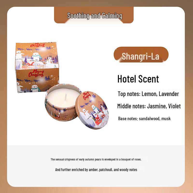 Southeast Asia Osmanthus Scented Candle Gift Set - Soy Wax Dried Flower Tin