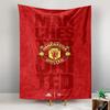 Tapestry Manchester United Red Fabric Crest Typography Minimal Wall Hanging for Soccer Fan Cave Decor