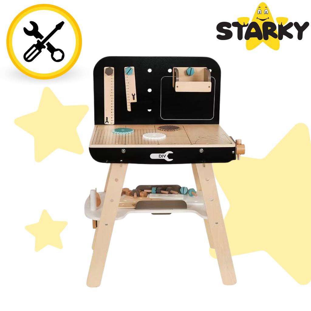 Wooden workshop for children set of tools accessories gift child