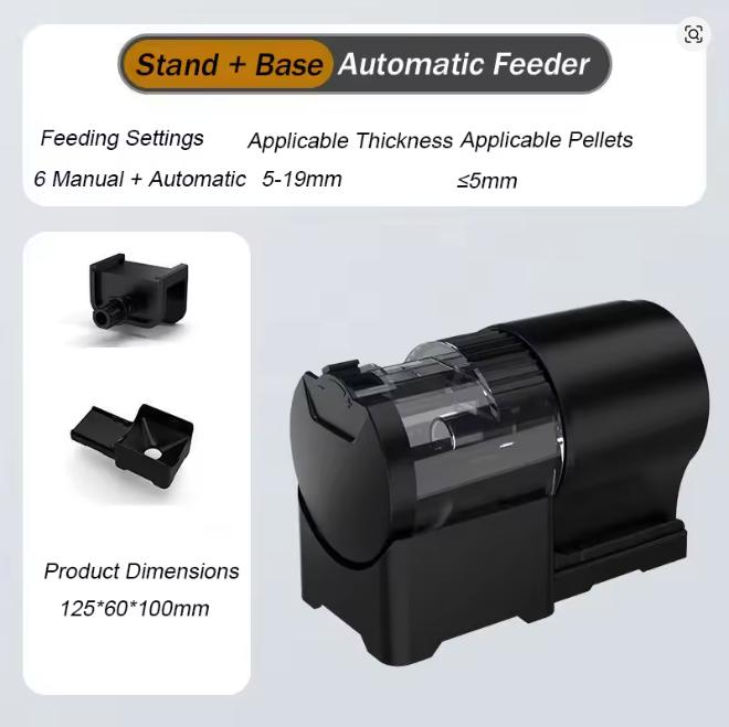 Automatische Visvoederbak 100ML Inhoud Werkt op Batterijen Programmeerbare Timer voor Aquarium Vis Aquarium Eenvoudig te Installeren Gebruik tijdens Vakantie