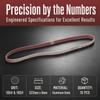10pcs 533 x 9mm Sanding Belts 3/8 x 21 Inch Aluminum Oxide Belts  Wood Working